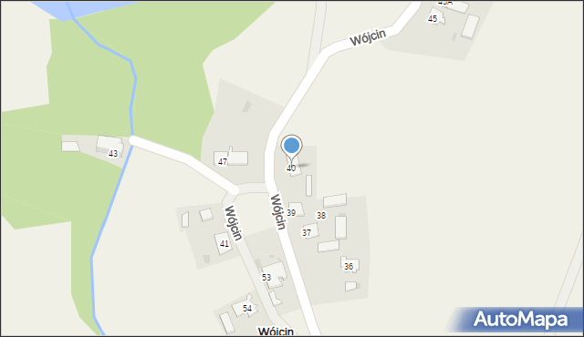 Wójcin, Wójcin, 40, mapa Wójcin