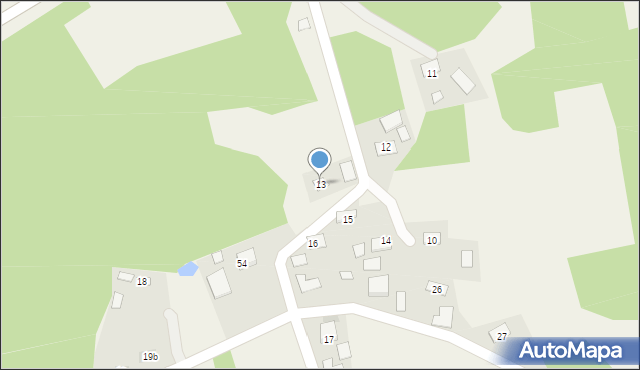 Wójcina, Wójcina, 13, mapa Wójcina