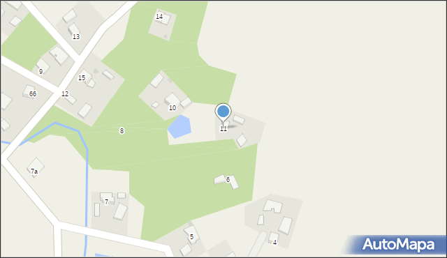 Wójcza, Wójcza, 11, mapa Wójcza