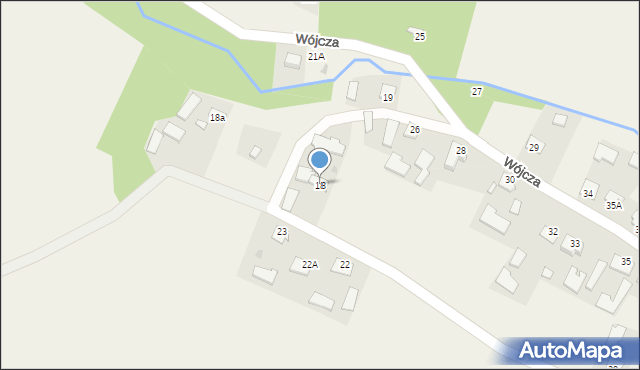 Wójcza, Wójcza, 18, mapa Wójcza