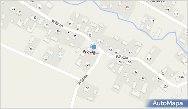 Wójcza, Wójcza, 48, mapa Wójcza