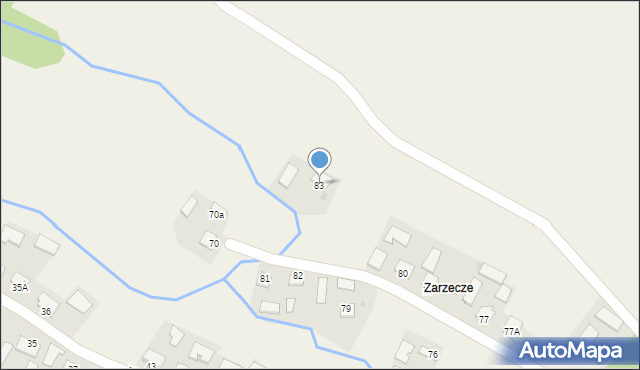 Wójcza, Wójcza, 83, mapa Wójcza