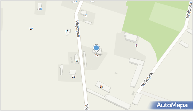 Wojczyce, Wojczyce, 1a, mapa Wojczyce