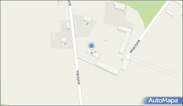 Wojczyce, Wojczyce, 1b, mapa Wojczyce