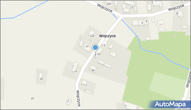 Wojczyce, Wojczyce, 3, mapa Wojczyce