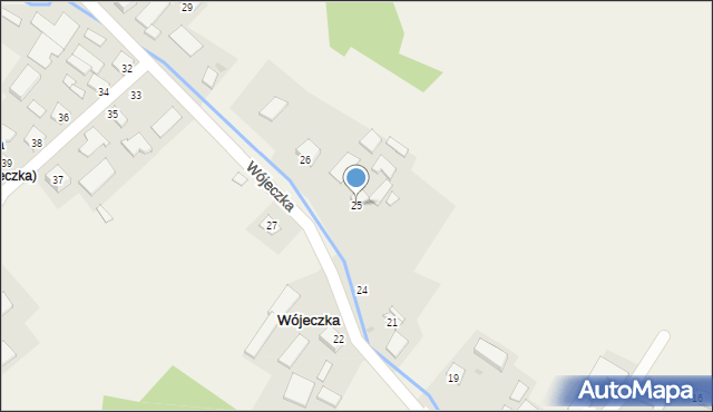 Wójeczka, Wójeczka, 26a, mapa Wójeczka