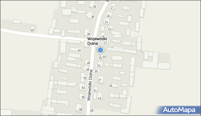 Wojewódki Dolne, Wojewódki Dolne, 31, mapa Wojewódki Dolne