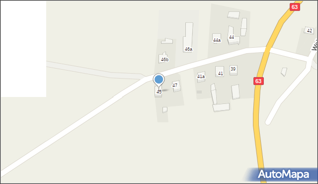 Wojewódki Górne, Wojewódki Górne, 45, mapa Wojewódki Górne