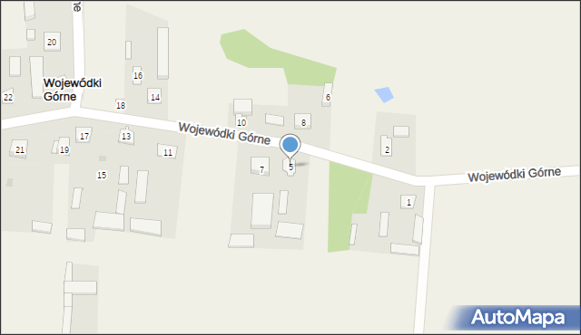Wojewódki Górne, Wojewódki Górne, 5, mapa Wojewódki Górne