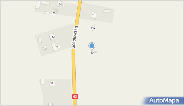 Wojewódki Górne, Wojewódki Górne, 60, mapa Wojewódki Górne