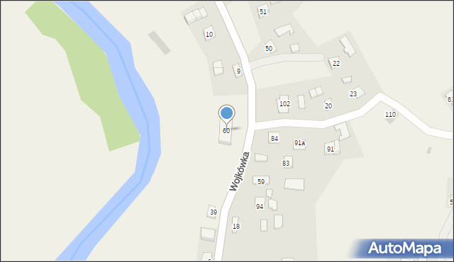 Wojkówka, Wojkówka, 60, mapa Wojkówka