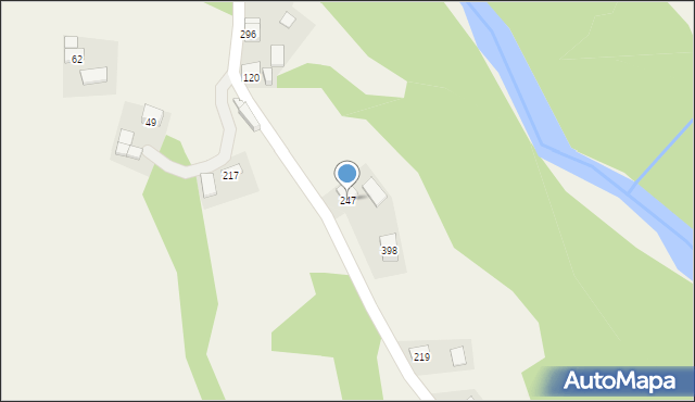 Wojnarowa, Wojnarowa, 247, mapa Wojnarowa