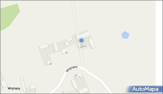 Wojnasy, Wojnasy, 13, mapa Wojnasy