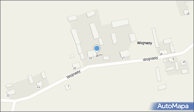 Wojnasy, Wojnasy, 18, mapa Wojnasy