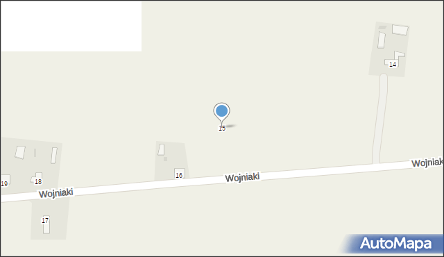 Wojniaki, Wojniaki, 15, mapa Wojniaki