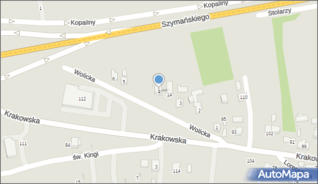 Wojnicz, Wolicka, 4, mapa Wojnicz