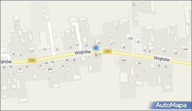 Wojnów, Wojnów, 35, mapa Wojnów