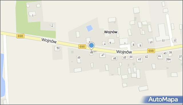 Wojnów, Wojnów, 48, mapa Wojnów
