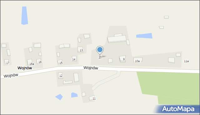 Wojnów, Wojnów, 10, mapa Wojnów