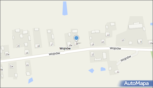 Wojnów, Wojnów, 16, mapa Wojnów