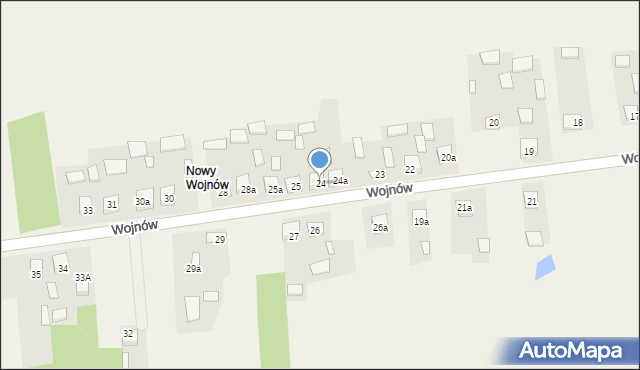Wojnów, Wojnów, 24, mapa Wojnów