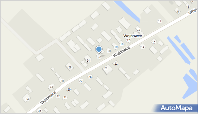 Wojnowce, Wojnowce, 22, mapa Wojnowce