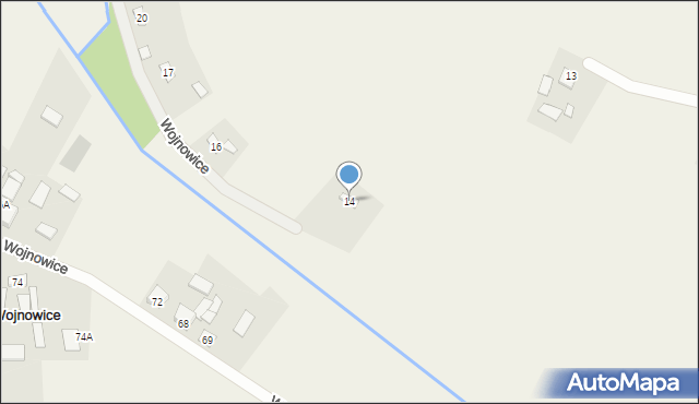 Wojnowice, Wojnowice, 14, mapa Wojnowice