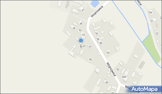 Wojnowice, Wojnowice, 52, mapa Wojnowice