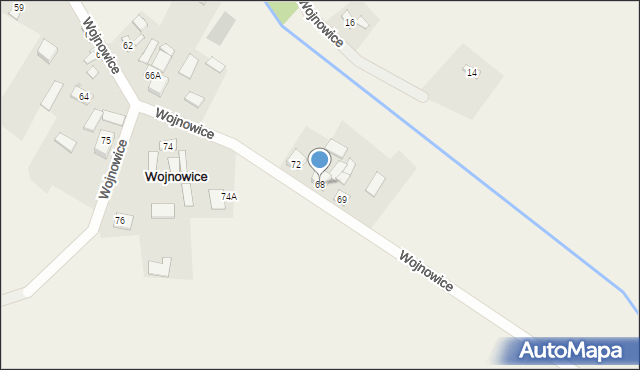 Wojnowice, Wojnowice, 68, mapa Wojnowice