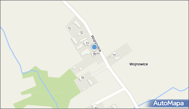 Wojnowice, Wojnowice, 55, mapa Wojnowice