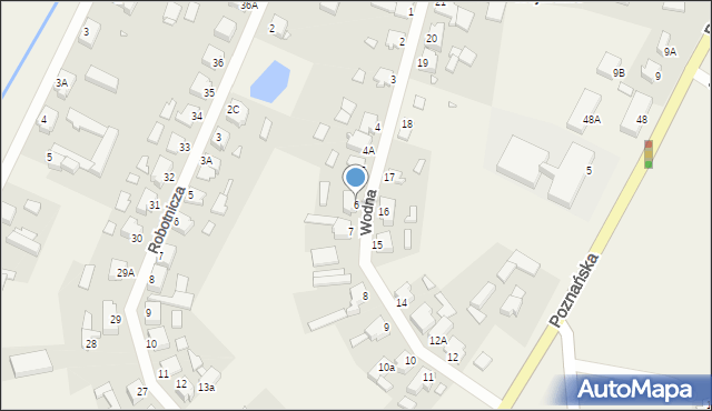 Wojnowice, Wodna, 6, mapa Wojnowice