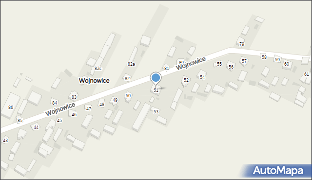 Wojnowice, Wojnowice, 51, mapa Wojnowice