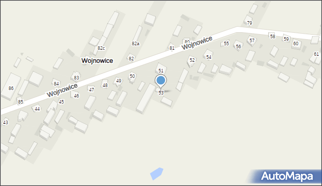Wojnowice, Wojnowice, 53, mapa Wojnowice