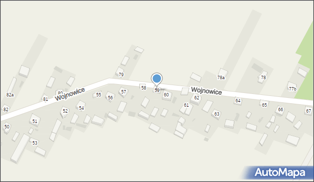 Wojnowice, Wojnowice, 59, mapa Wojnowice