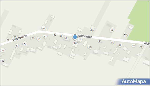Wojnowice, Wojnowice, 61, mapa Wojnowice