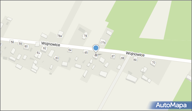Wojnowice, Wojnowice, 66, mapa Wojnowice