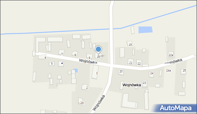 Wojnówka, Wojnówka, 10, mapa Wojnówka