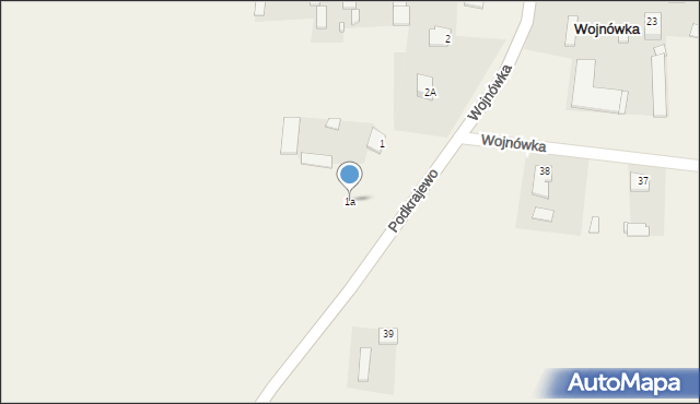 Wojnówka, Wojnówka, 1a, mapa Wojnówka