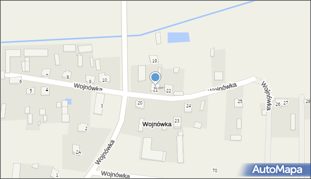 Wojnówka, Wojnówka, 21, mapa Wojnówka