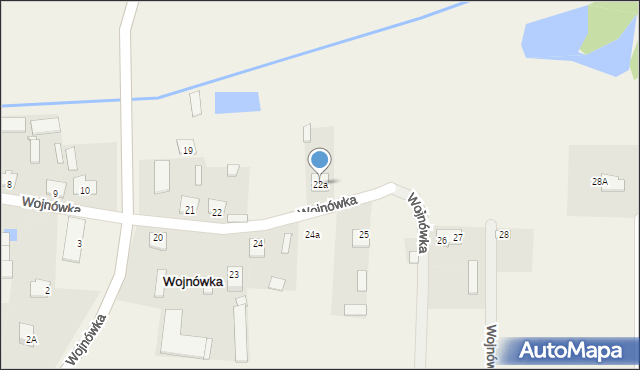 Wojnówka, Wojnówka, 22a, mapa Wojnówka