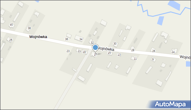 Wojnówka, Wojnówka, 17, mapa Wojnówka