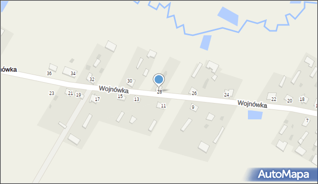 Wojnówka, Wojnówka, 28, mapa Wojnówka