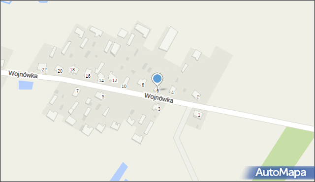 Wojnówka, Wojnówka, 6, mapa Wojnówka