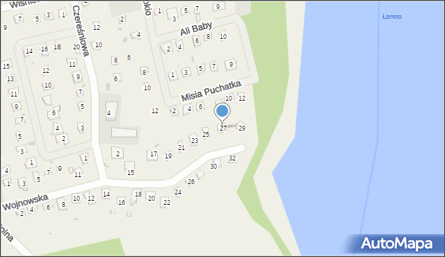 Wojnówko, Wojnowska, 27, mapa Wojnówko