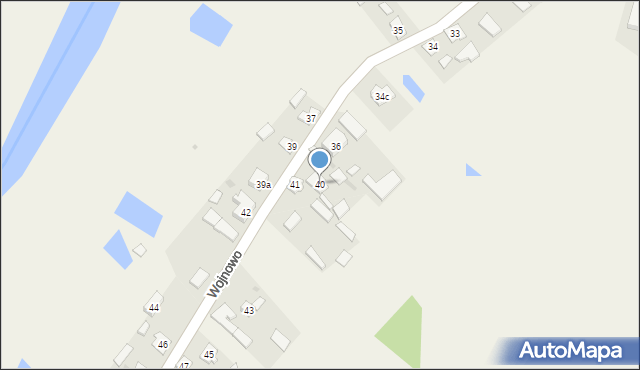 Wojnowo, Wojnowo, 40, mapa Wojnowo