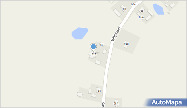 Wojnowo, Wojnowo, 67a, mapa Wojnowo