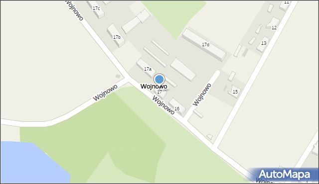 Wojnowo, Wojnowo, 17, mapa Wojnowo