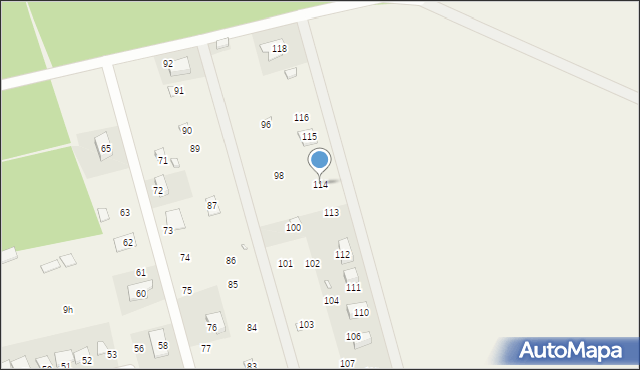 Wojnowo, Wojnowo, 114, mapa Wojnowo