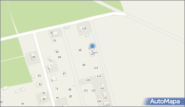 Wojnowo, Wojnowo, 115, mapa Wojnowo