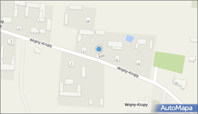 Wojny-Krupy, Wojny-Krupy, 3, mapa Wojny-Krupy